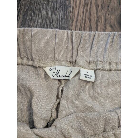 caffe marrakesh linen rayon pants size large - Picture 3 of 6